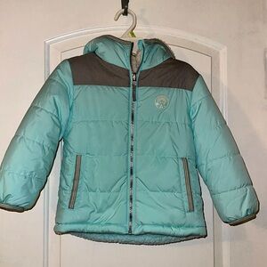 Girls reverse able winter snow jacket  !!  Super warm and soft